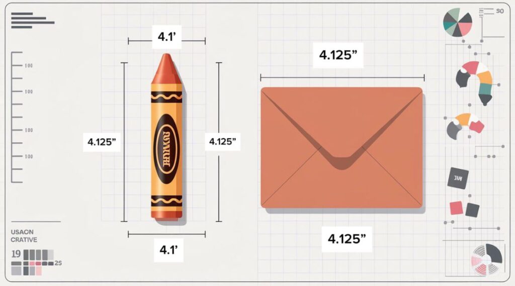 Crayons & Business Envelope