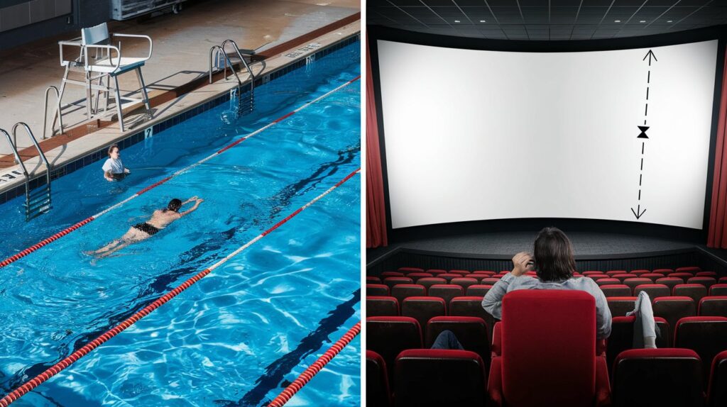 Swimming Pool & Theater section