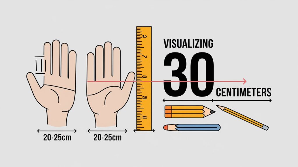 What does 30cm looklike