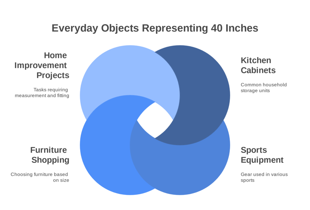 Everyday Objects Representing 40 Inches